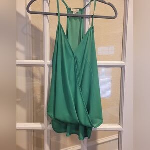 Beautiful green spaghetti strap top